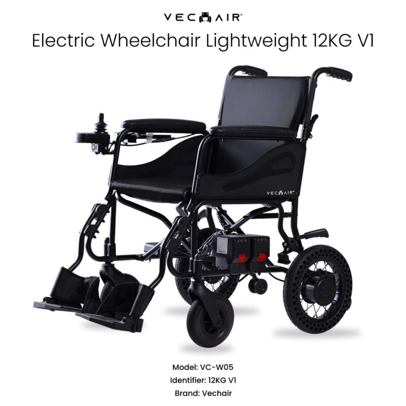 Electric Wheelchair Lightweight 12KG V1 Vechair®