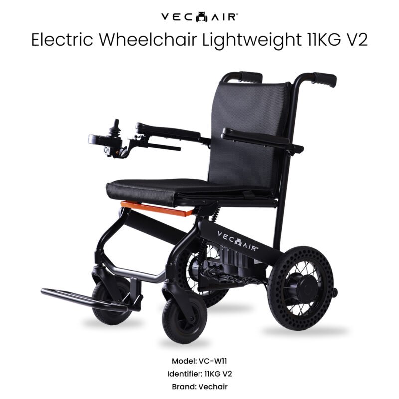 Electric Wheelchair Lightweight 11KG V2 (Carbon) Vechair®