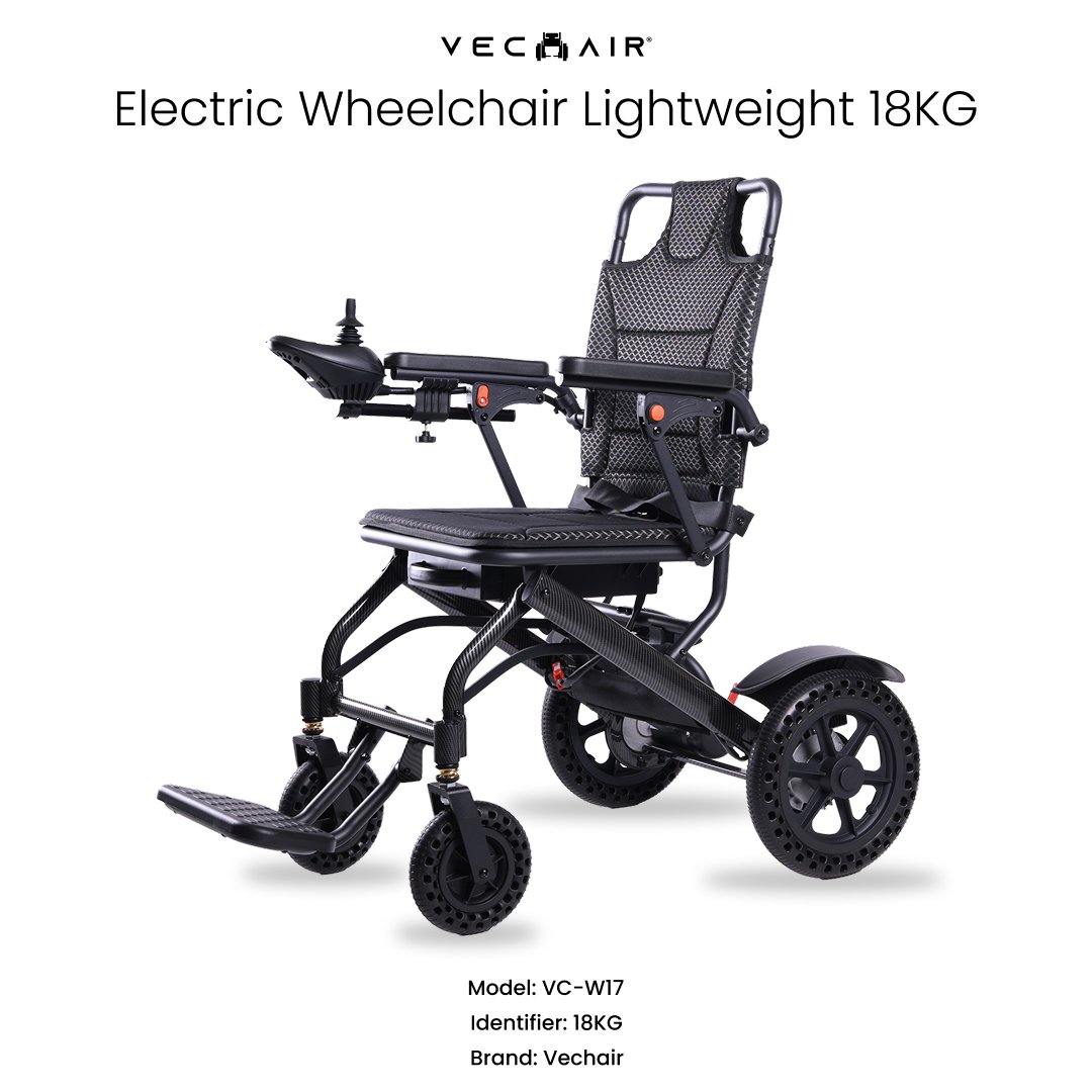 Electric Wheelchair Lightweight 18KG Vechair®