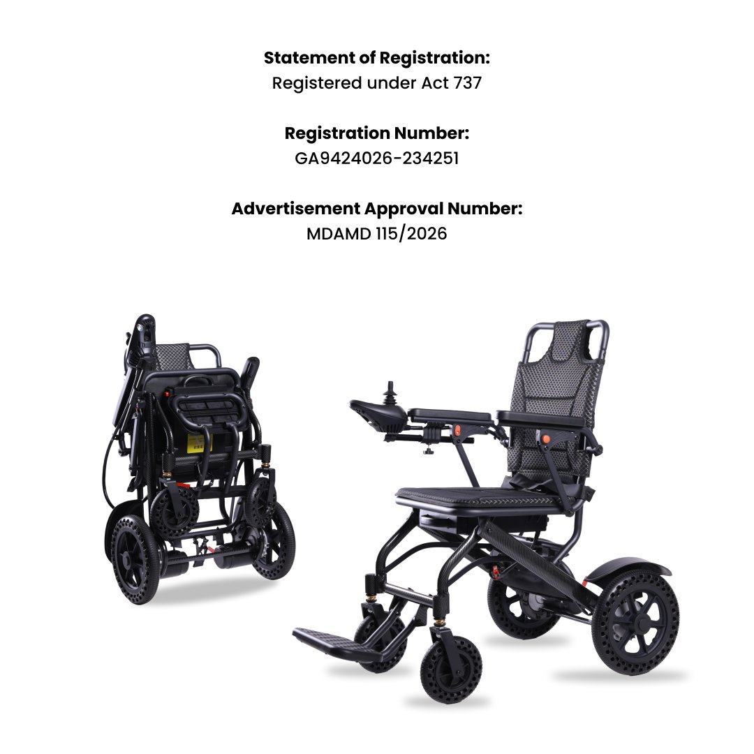 Electric Wheelchair Lightweight 18KG Vechair® - Image 11