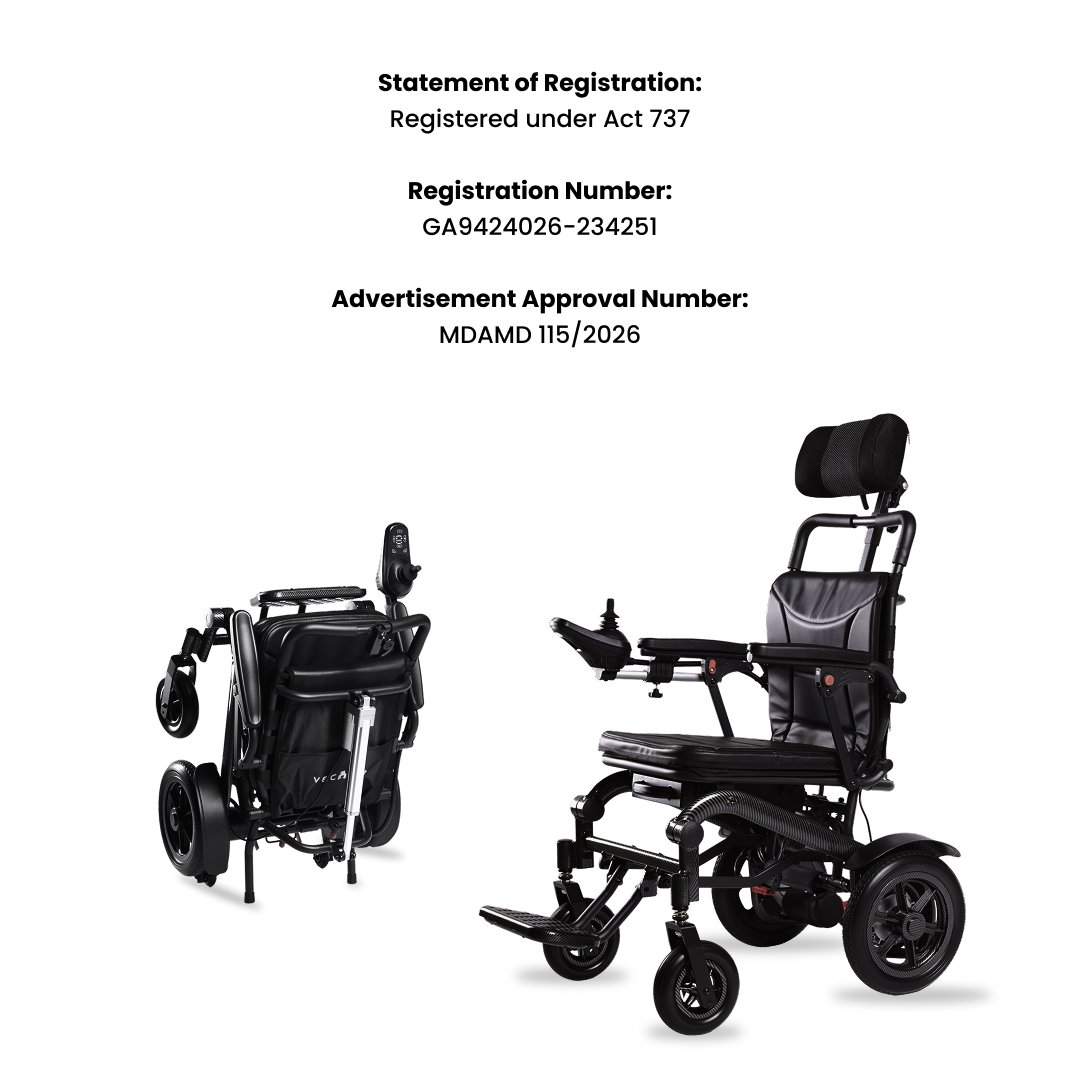 Electric Wheelchair 22KG Auto Recline Vechair® - Image 10