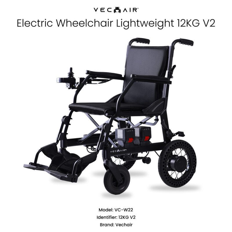 Electric Wheelchair Lightweight 12KG V2 Vechair®