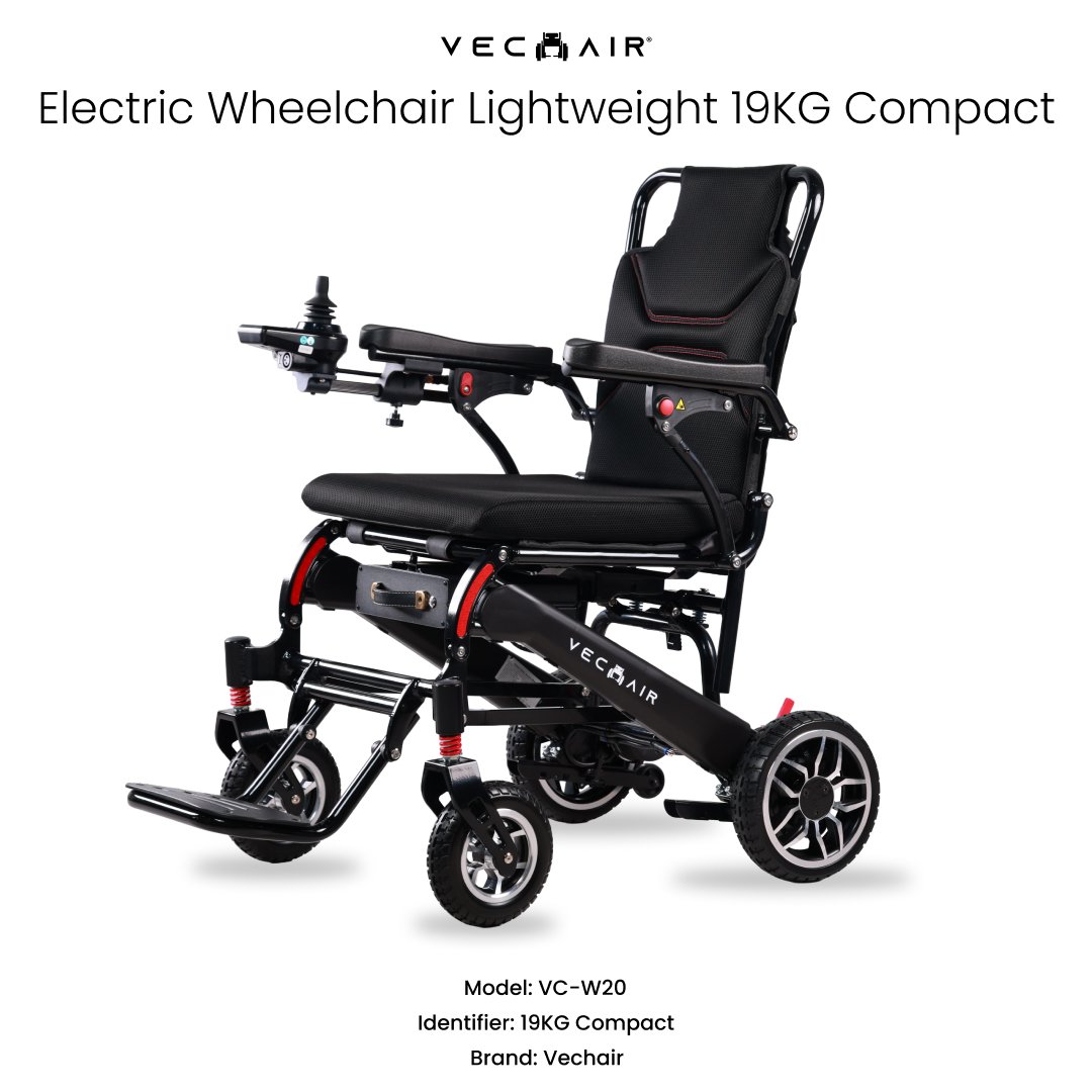 Electric Wheelchair Lightweight 19KG Compact Vechair®